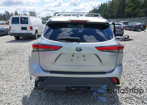 2021 Toyota Highlander Hybrid Limited z USA, uszkodzony, nr VIN 5TDDBRCH2MS016124